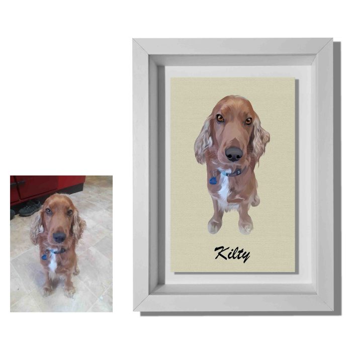 Head Only Pet Portrait from Photo (click image to view more samples) - Image 4