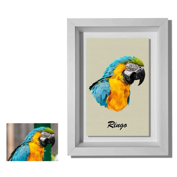 Head Only Pet Portrait from Photo (click image to view more samples)